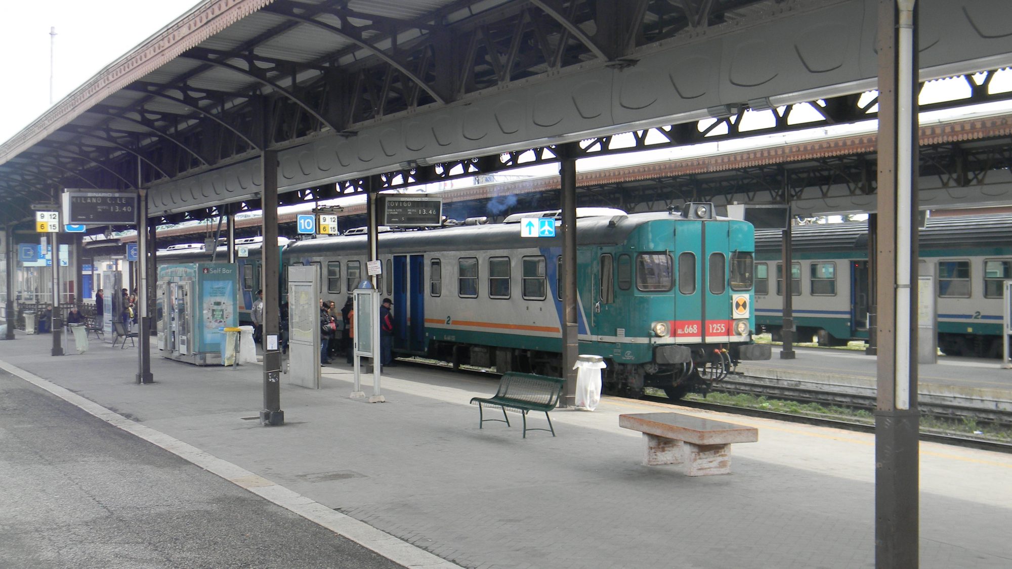 An Italian traain in Verona Porta Nova Train Station. A Dolomites train project could be ready for the 2026 Olympics.