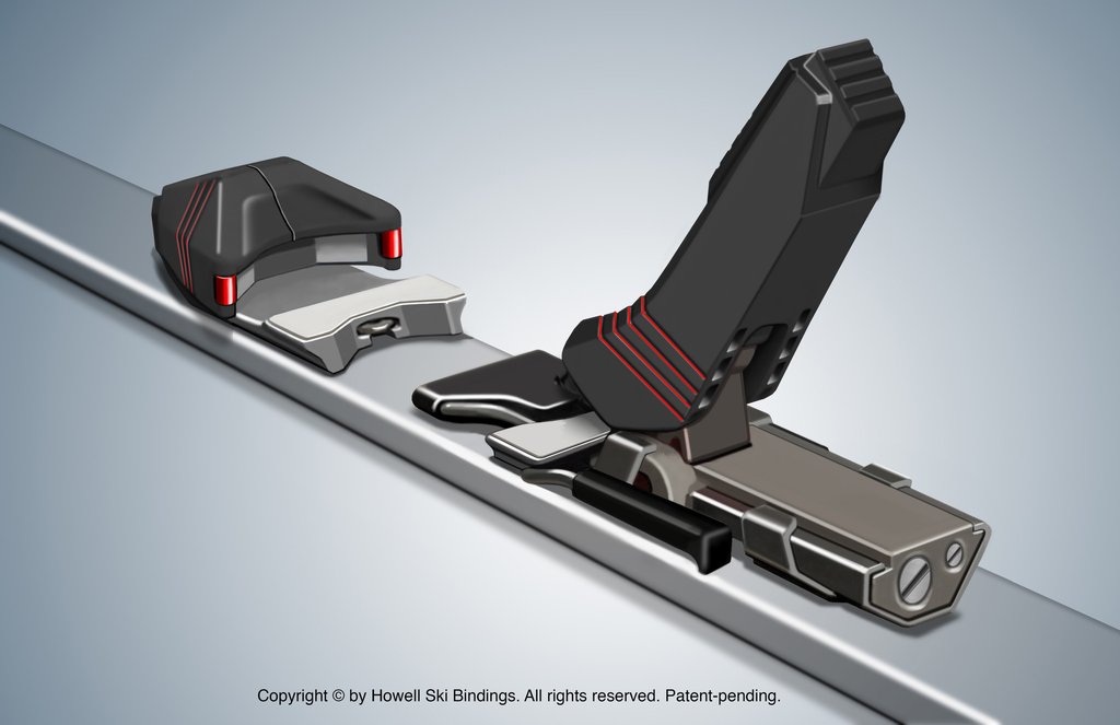 Howell Ski Bindings 800 Pro. The new Future of Ski Bindings is here: Howell 880 Pro ACL friendly ski binding.