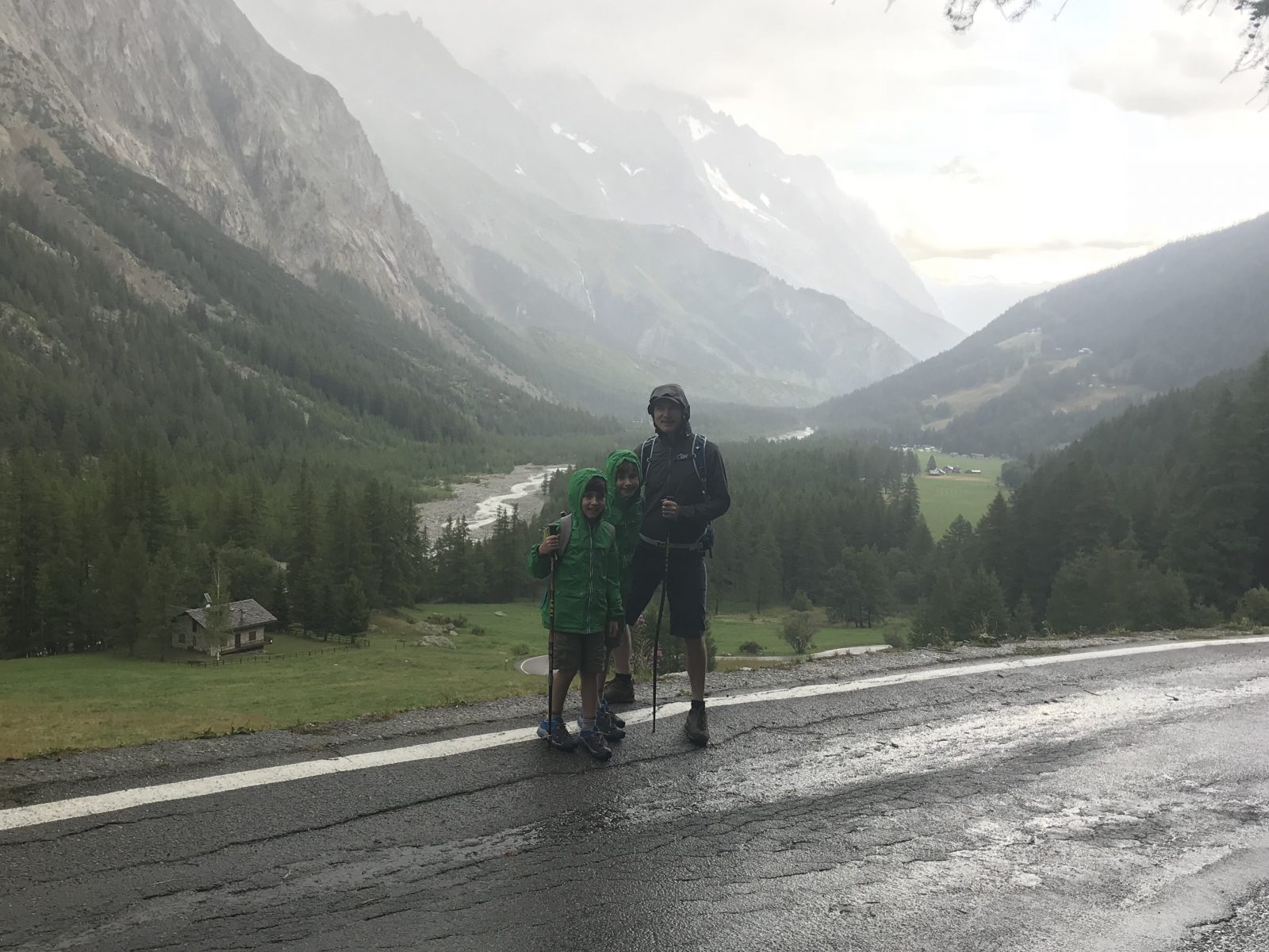 The weather changed quickly and we managed to get soaked! Val Veny. Photo: The-Ski-Guru. Our summer in the mountains – one week in Courmayeur.