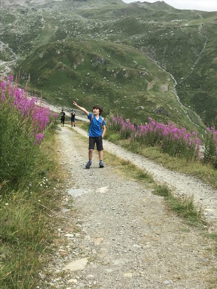 My youngest not understanding why I could not keep up with them and go straight up! They are still young and climb like goats! My body is not that fit! Photo: The-Ski-Guru. Cervinia. Our summer in the mountains – one week in Courmayeur.