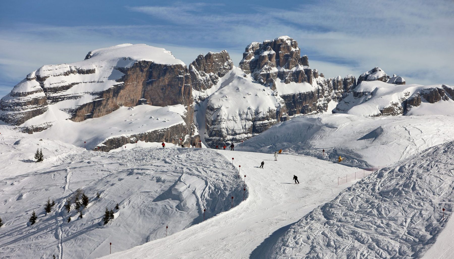 A piste in Madonna di Campiglio. Photo: A. Trovati. The Ski Area Campiglio Dolomiti di Brenta is opening its 2019/20 ski season. News of the resort.