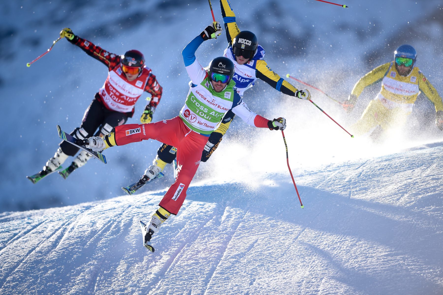 Are they going to crash??? Val Thorens hosts the first stage of the World Cup Ski Cross.You have to be there to know!