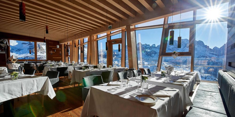 Chalet Fiat a la carte restaurant. The Ski Area Campiglio Dolomiti di Brenta is opening its 2019/20 ski season. News of the resort. 