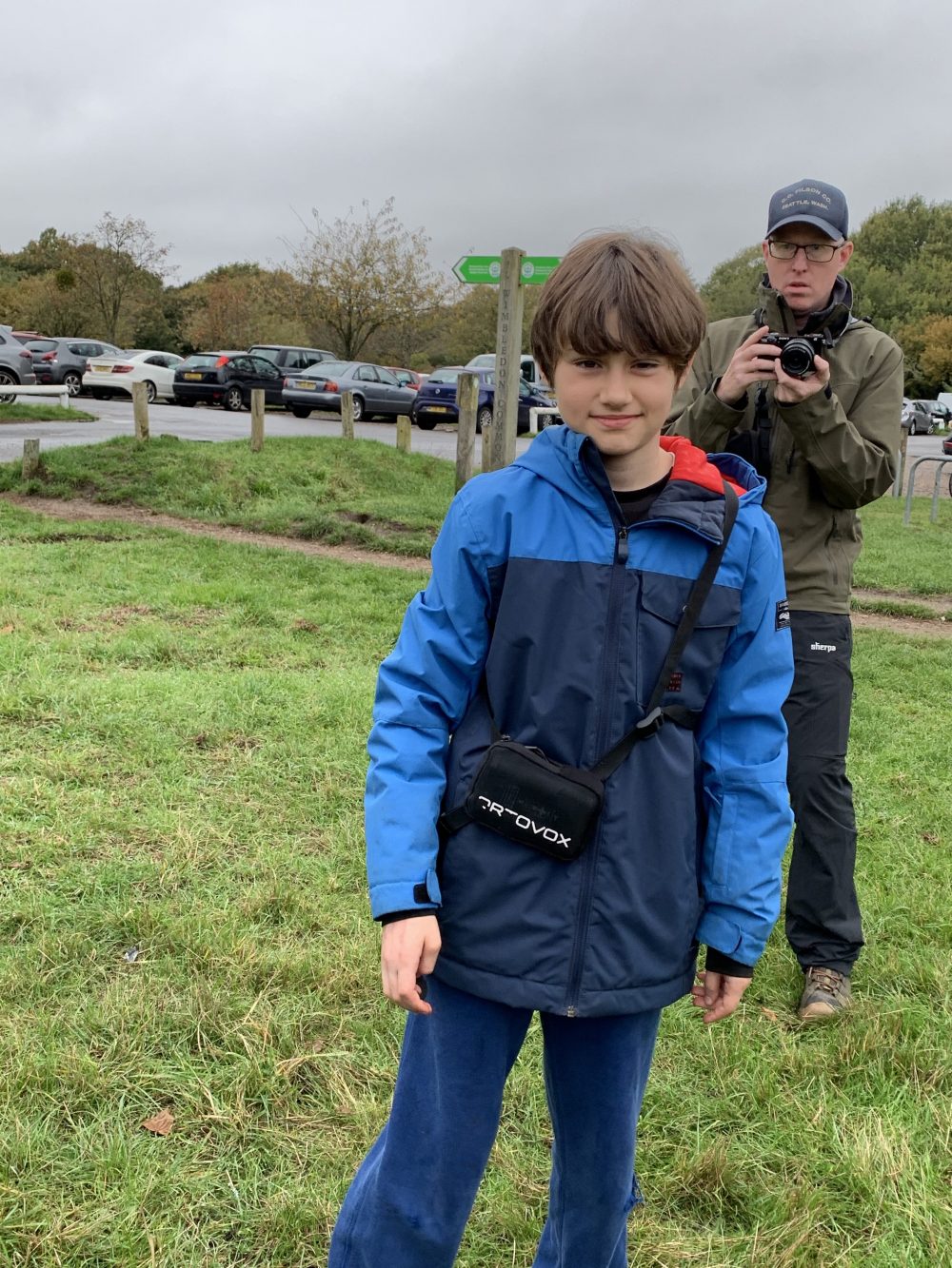 My eldest son ready for the avalanche rescue course. Henry's Avalanche Talk. If thinking in going off-piste this season, you MUST be safe aware. 