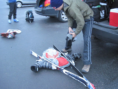Not the way to carry your skis! Sorry, but NO! A Review of The Skier’s Gift Book that’s Sweeping the Globe (Sort of) -Second Edition.