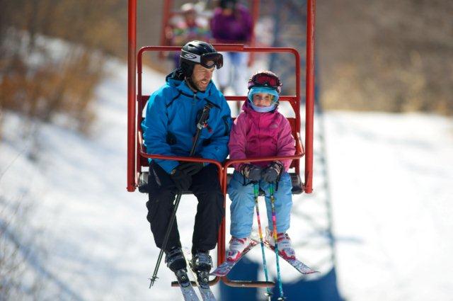 Double chairlift with safety bar- this one you need to look out to grab the bar, it is a different model (a bit more modern maybe). Different types of lifts on resorts (I can think of) and how to ride them.