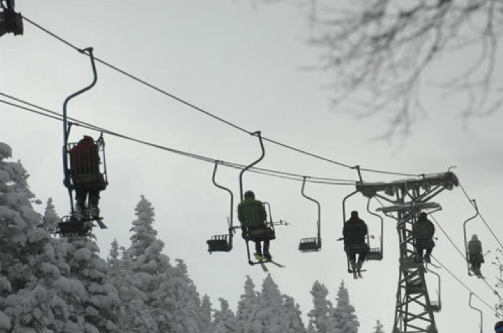 Single chairlift. Different types of lifts on resorts (I can think of) and how to ride them. 