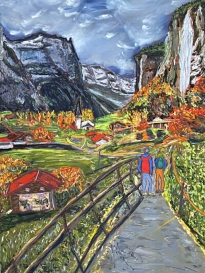 Lauterbrunnen-soft-pastels-painting-by-Martina-Diez-Routh