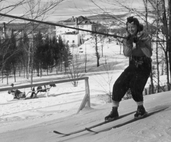 Rope Tow- Warren Miller Media. Different types of lifts on resorts (I can think of) and how to ride them. 