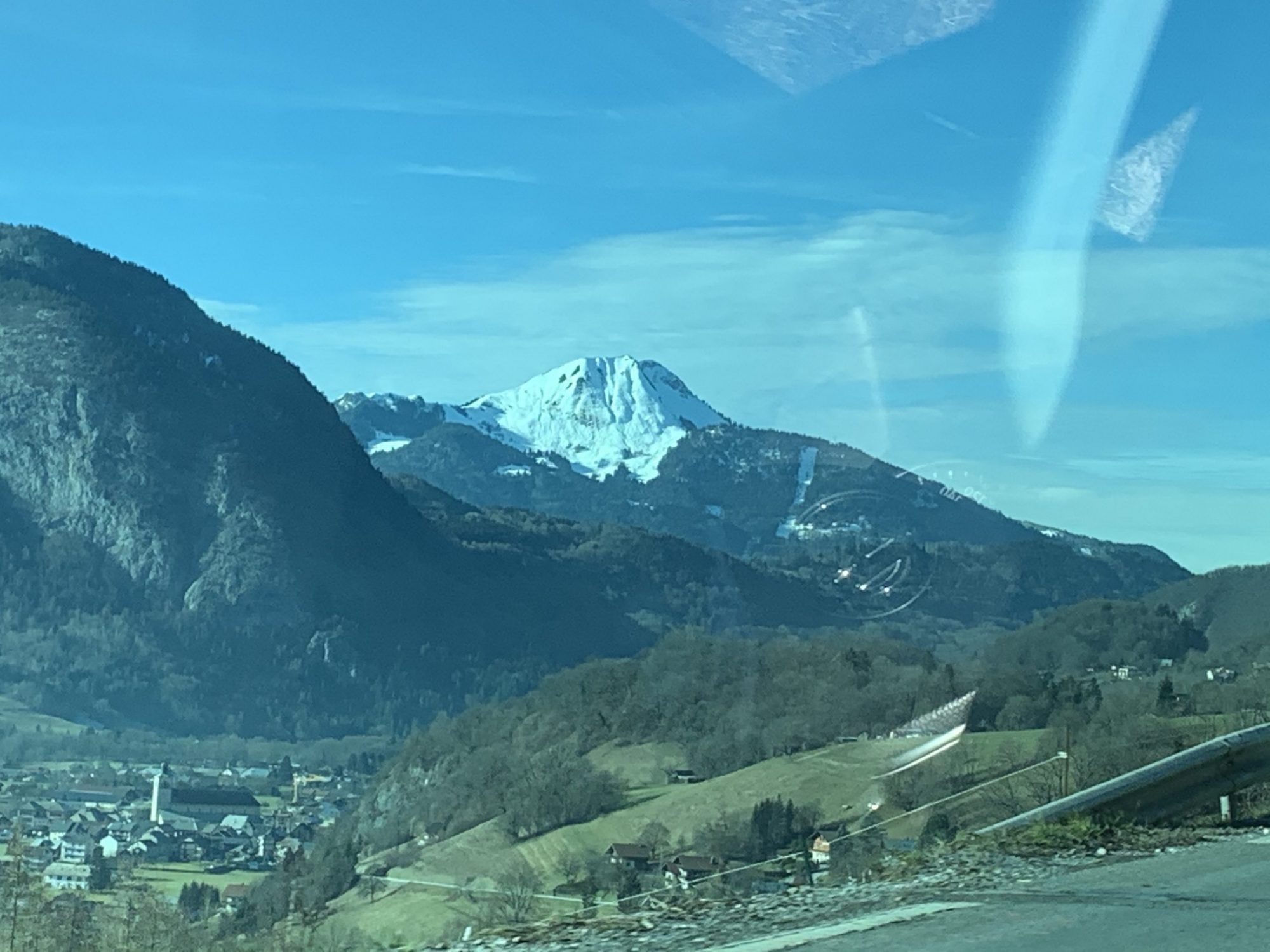 On the way up to Morzine from Geneva Airport. A Mums’ Long Weekend in Morzine.