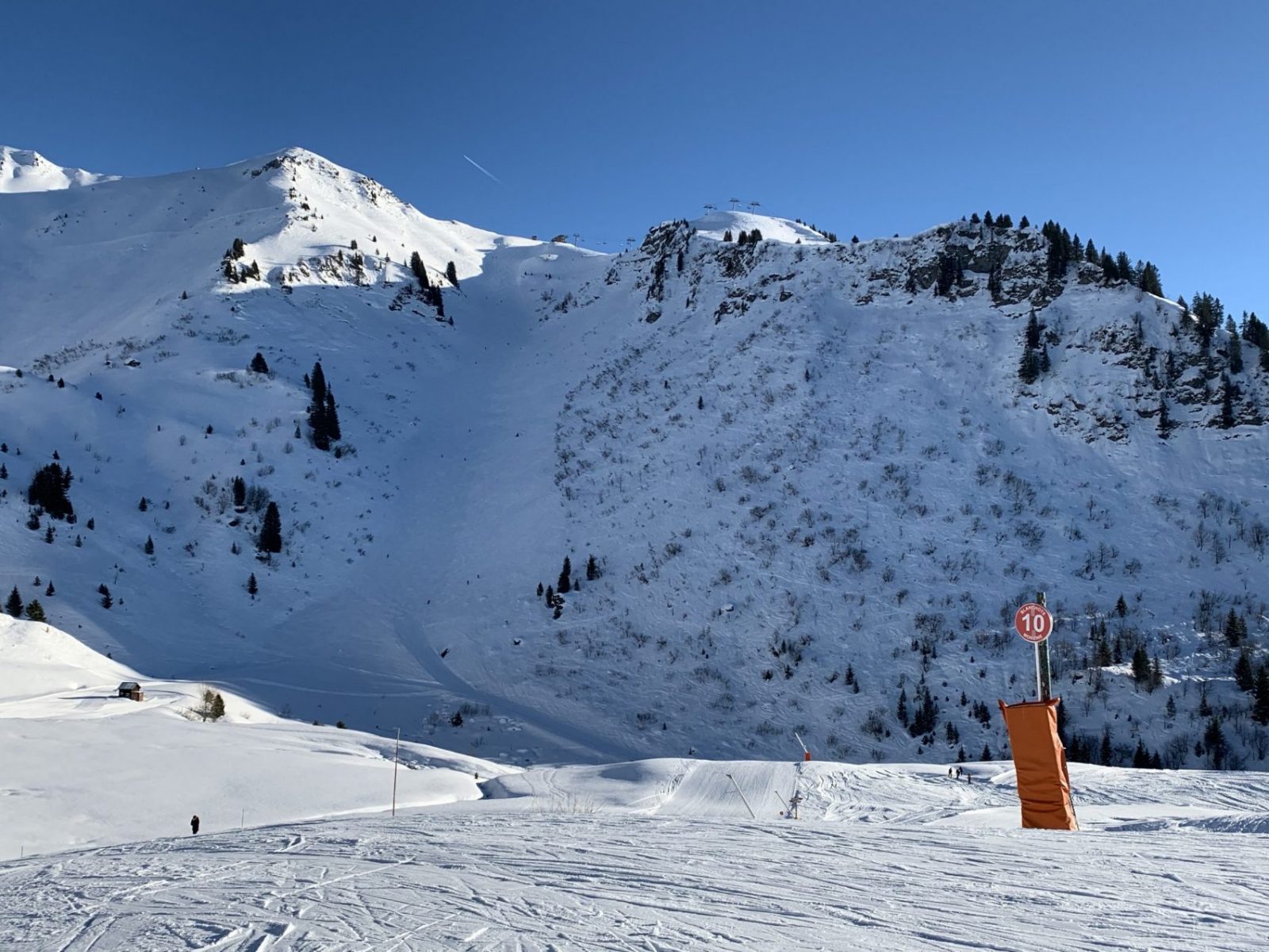 A piste in Morzine. A Mums’ Long Weekend in Morzine.