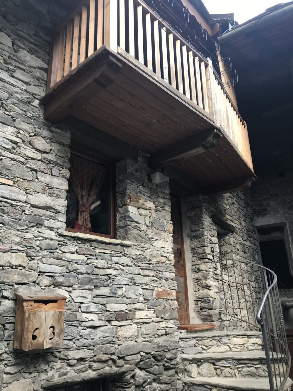 The front of the house in La Salle. My experience of buying a home in the Italian Alps.