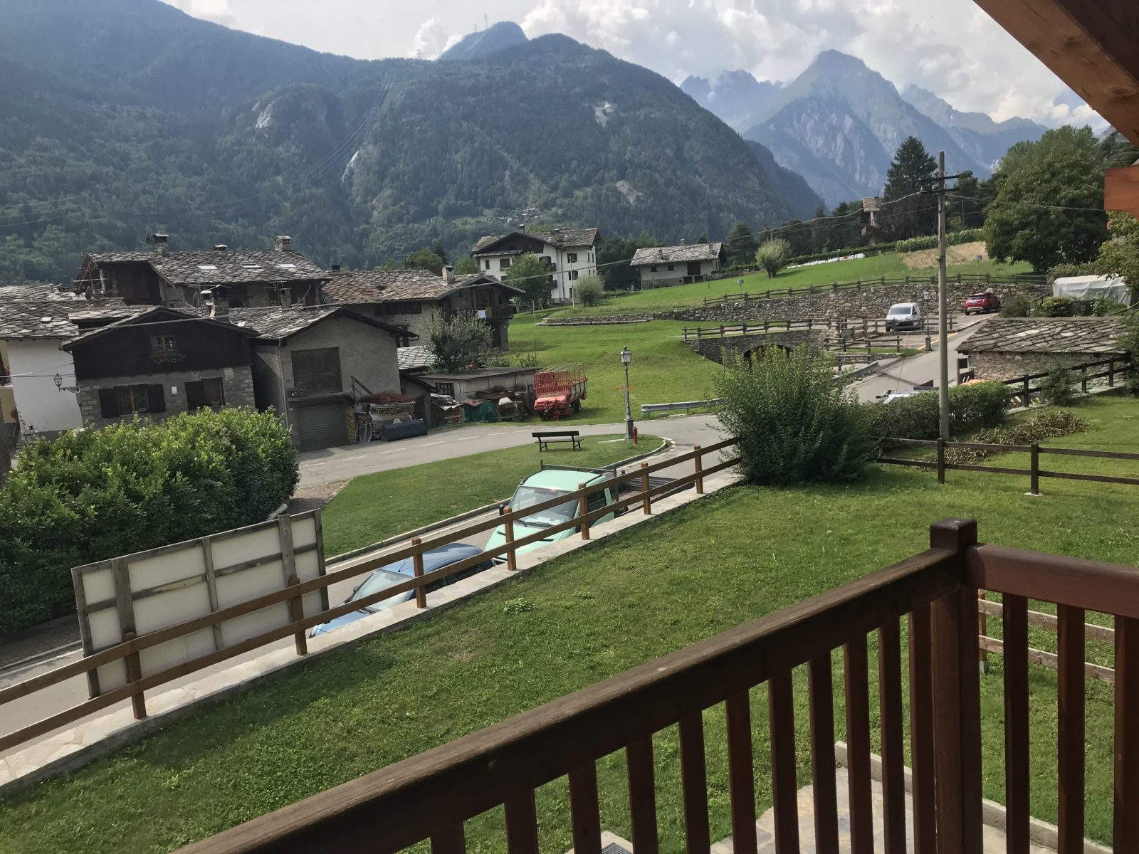 The views from one of the balconies of the flat in La Ruine.My experience of buying a home in the Italian Alps.