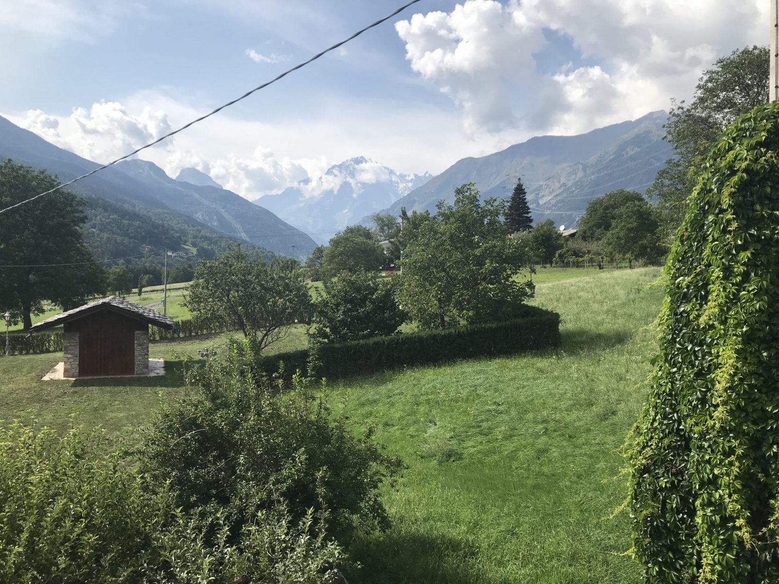 The Mont Blanc is the star in the background of the house in Chabodey. My experience of buying a home in the Italian Alps.