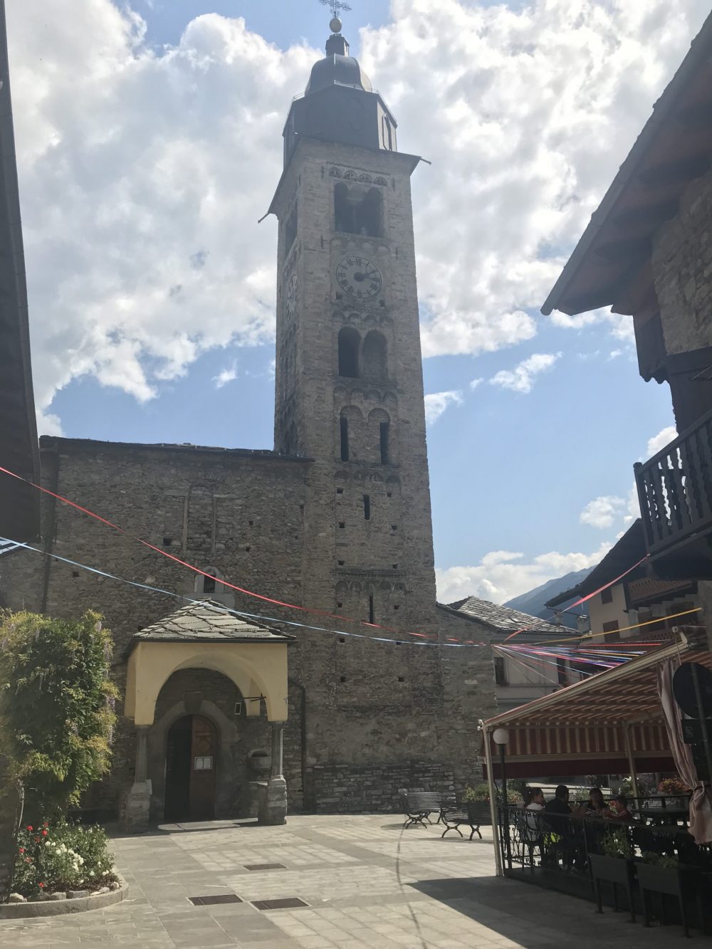 The apartment in Morgex is two blocks from the main piazza and the Church of Maria Assunta, in the middle of Morgex. My experience of buying a home in the Italian Alps.