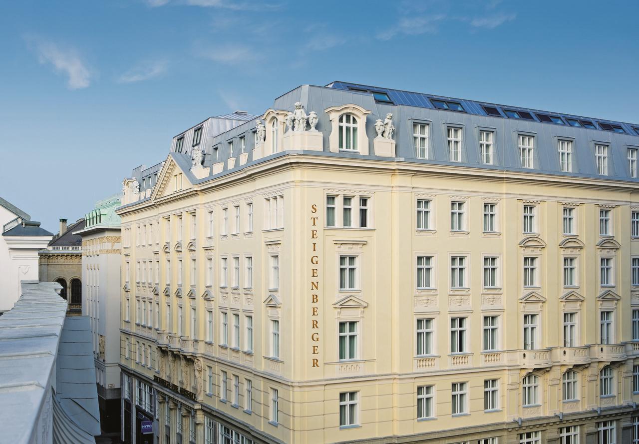 Exterior of the Steigenberger Hotel in Vienna. For fanatics of Architecture, plan your multi-stop visit to Austria post Covid19.