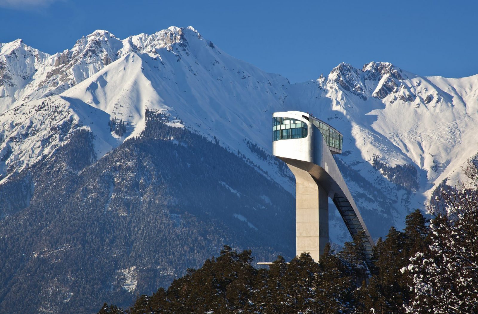 Bergisel Ski Jump. Copyright: Innsbruck Tourismus. For fanatics of Architecture, plan your multi-stop visit to Austria post Covid19.