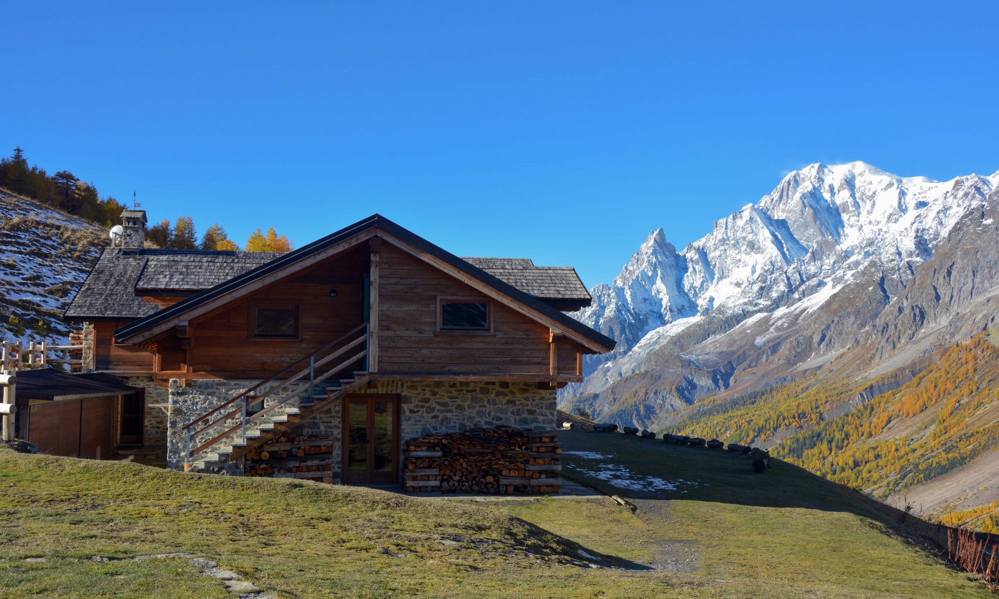 Club Alpino Italiano- Photo by giorgio Rodano - Rifugio Bonatti with views to the Monte Bianco. The plans for reopening the mountain huts (rifugios) during summer in the Italian Alps in times of COVID19.