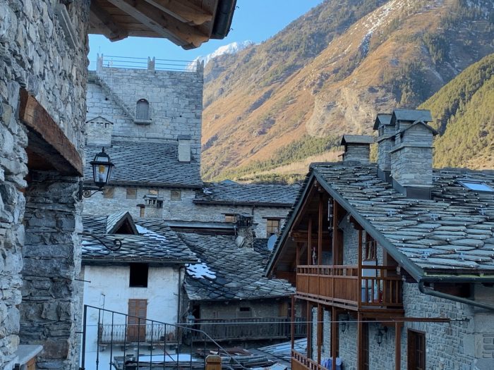 Outside view from the balcony. Book your stay at Il Cuore della Valdigne here. Skyway Monte Bianco. Courmayeur Mont Blanc announces new sustainability strategy to 'save the glacier'.