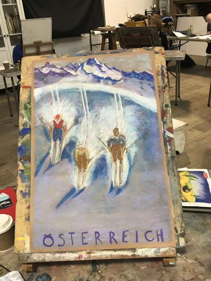 This is a present I did for my mother. A poster of Austria. The Art of the Mountains.