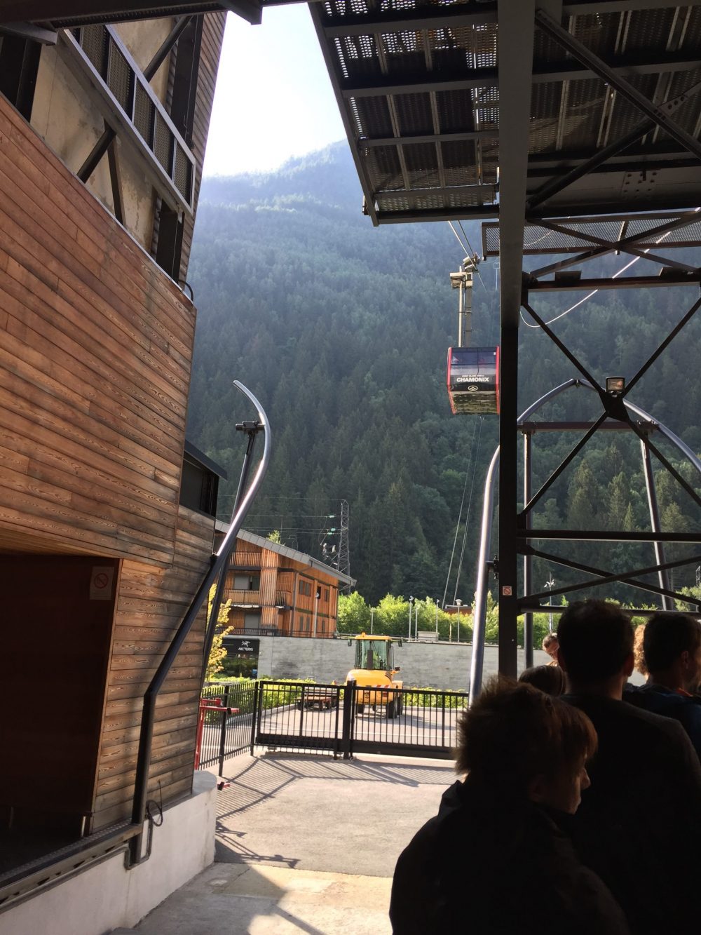 Waiting for the funicular of the Aiguille du Midi to arrive. Aiguille du Midi vs Punta Helbronner – which one you should do?