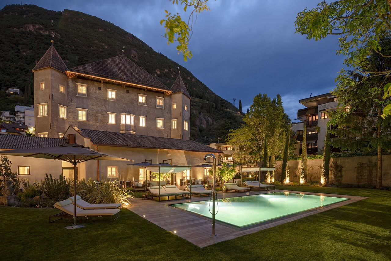 The exterior of the Hotel Castel Hörtenberg. Book your stay at the Castel Hörtenberg here. A Must-Read Guide to Summer in South Tyrol.