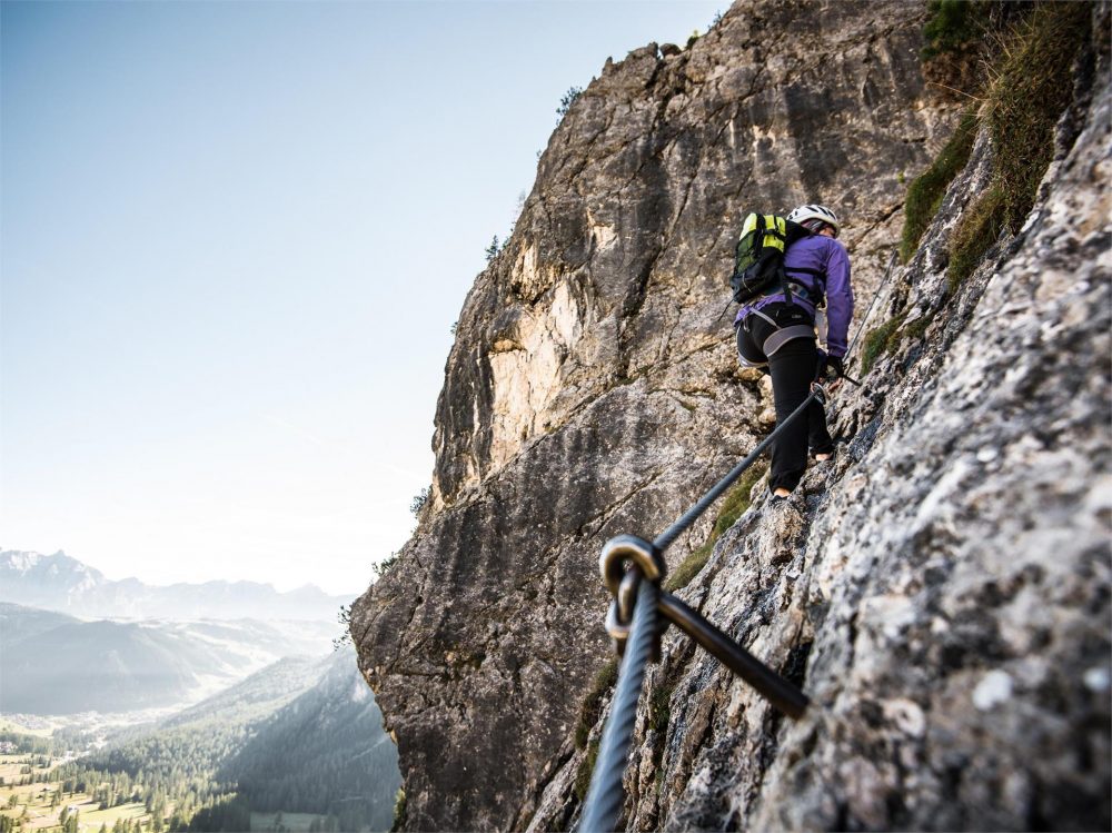 Via Ferrata Tridentina. Photo: Alta Badia brand by Alex Moling- Corvara/Colfosco. A Must-Read Guide to Summer in South Tyrol.