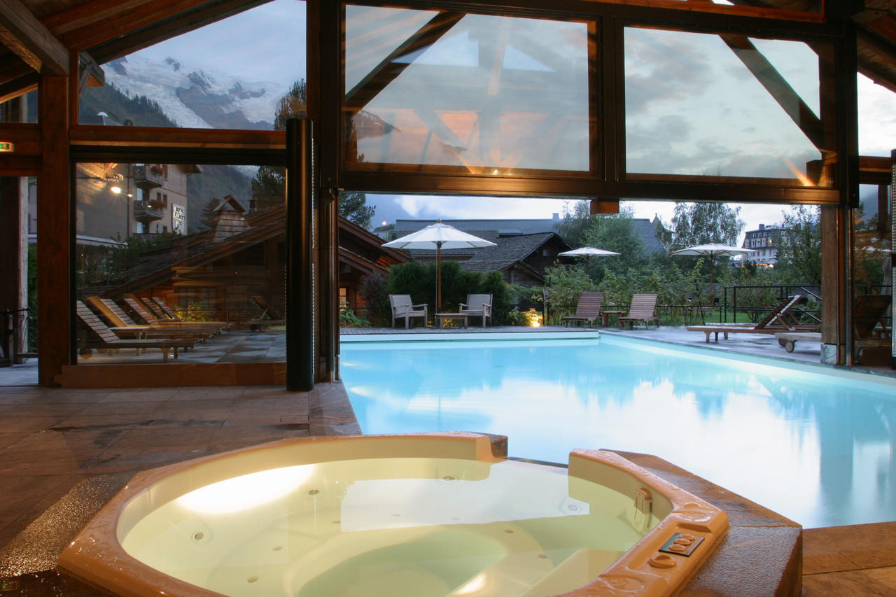 The spa at the Hameau Albert 1er. Book your stay at the Hameau Albert 1er here. Aiguille du Midi vs Punta Helbronner – which one you should do?