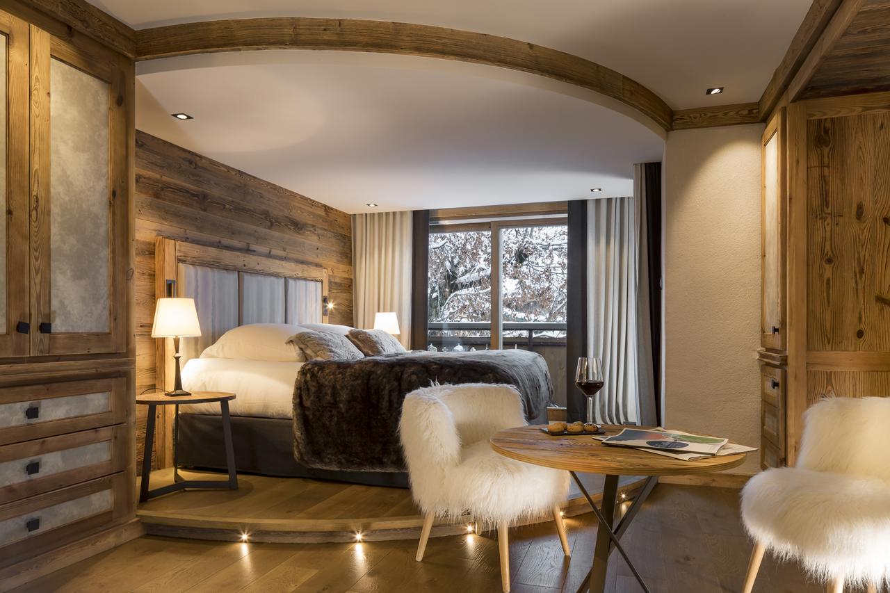 A double bedroom at Les Pleupiers. Book your stay here. Courchevel’s plans to reopen in the summer season.