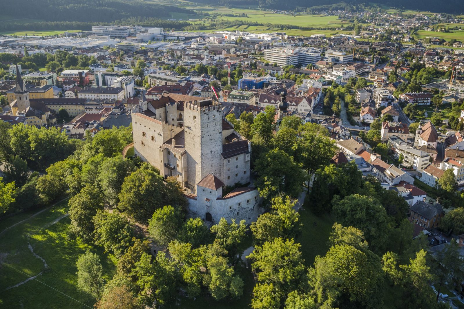 Bruneck Castle. Photo: IDM South Tyrol / Harald Wisthaler. A Must-Read Guide to Summer in South Tyrol. Brunico was chosen the happiest small town in Italy in 2009.