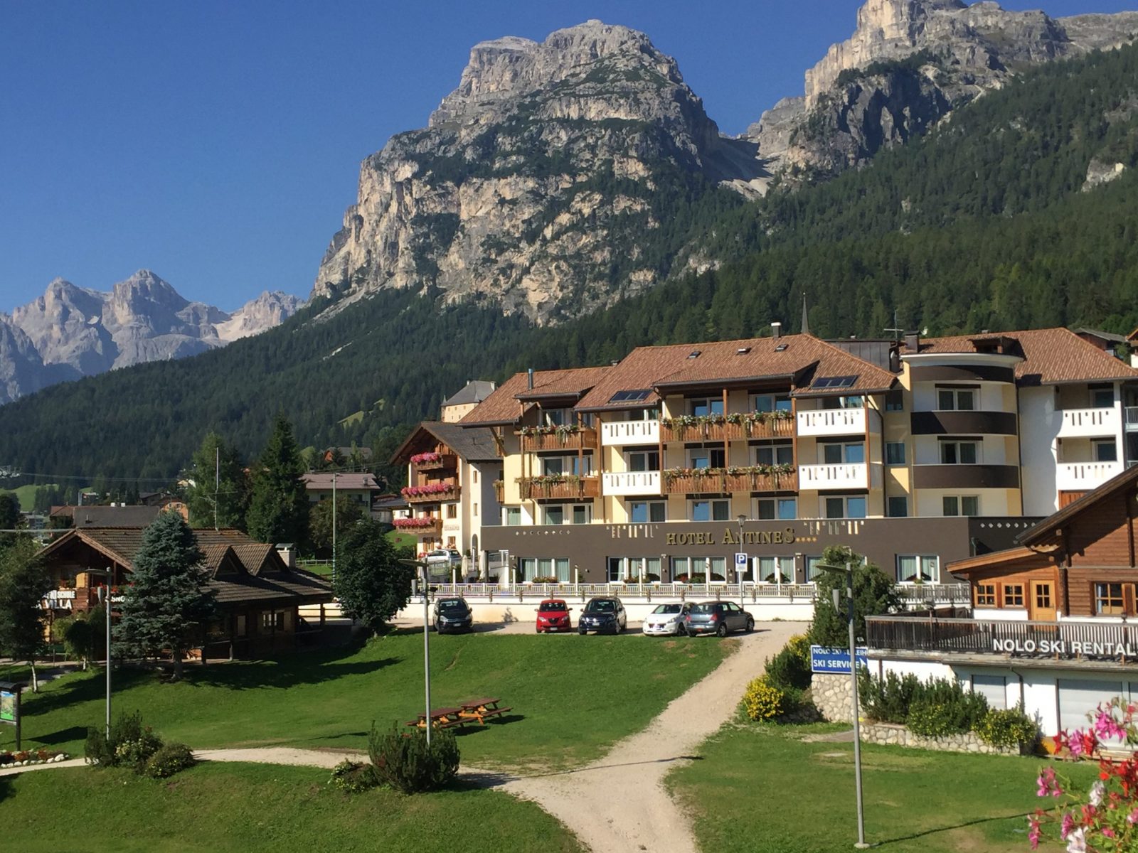 The exterior of the Hotel Antines in La Villa. Photo by The-Ski-Guru. Book your stay at the Hotel Antines here. Planning your summer in the mountains of Alta Badia. 