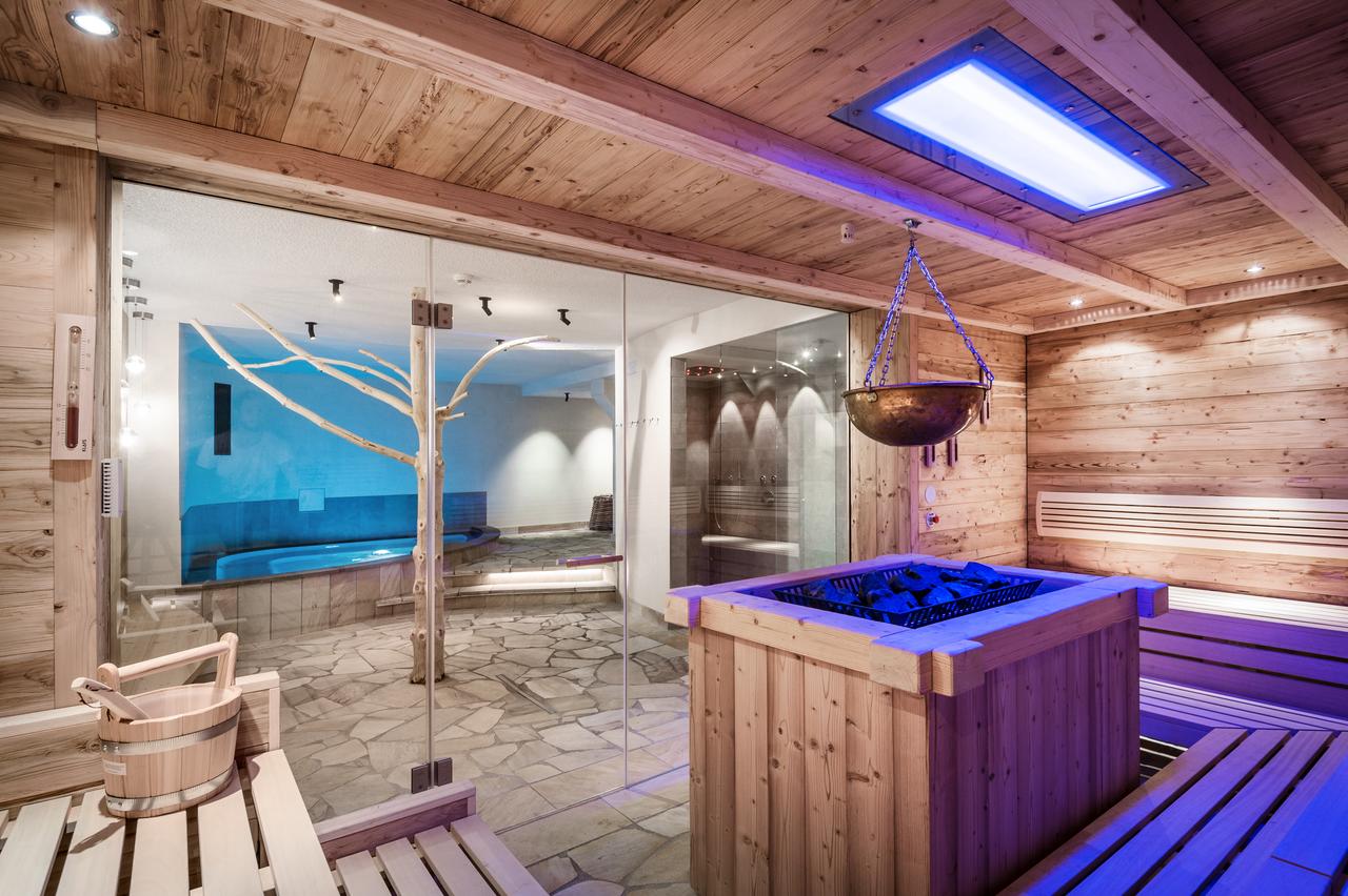 The sauna at the Hotel Kolfuschgerhof. Book your stay at the Kolfuschgerhof here. Planning your summer in the mountains of Alta Badia. 
