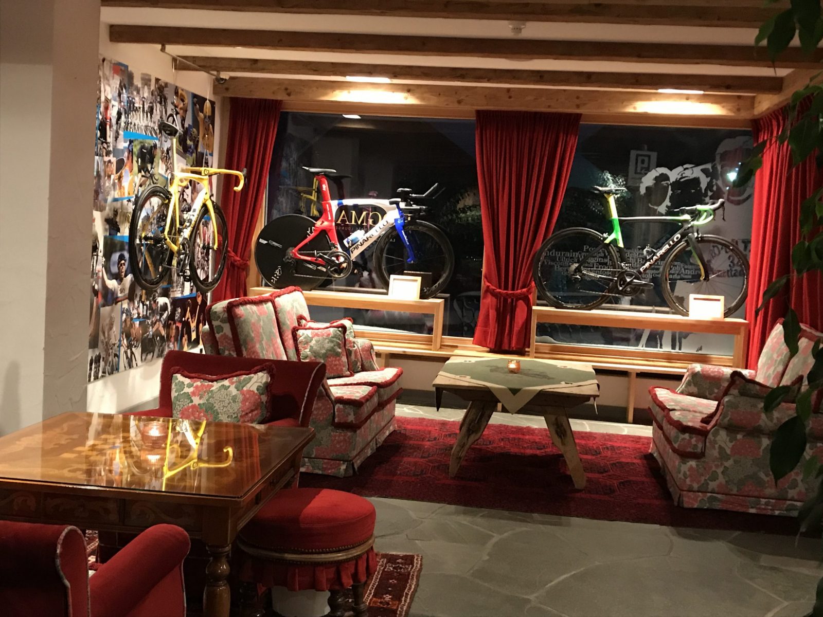 The Pinarello room at La Perla Hotel. Book your stay at the Hotel La Perla here. Planning your summer in the mountains of Alta Badia.