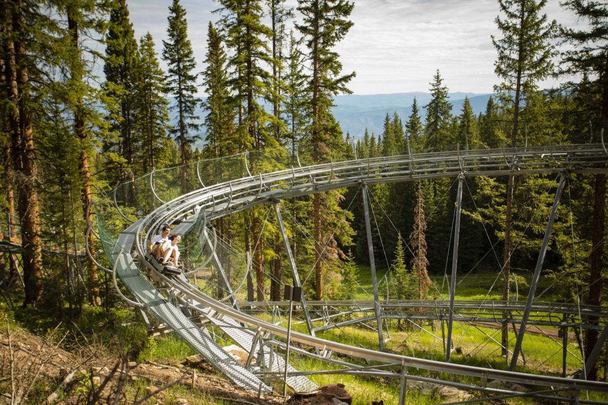 The Lost Forest mountain coaster. Aspen Snowmass is opening for the Summer Season.