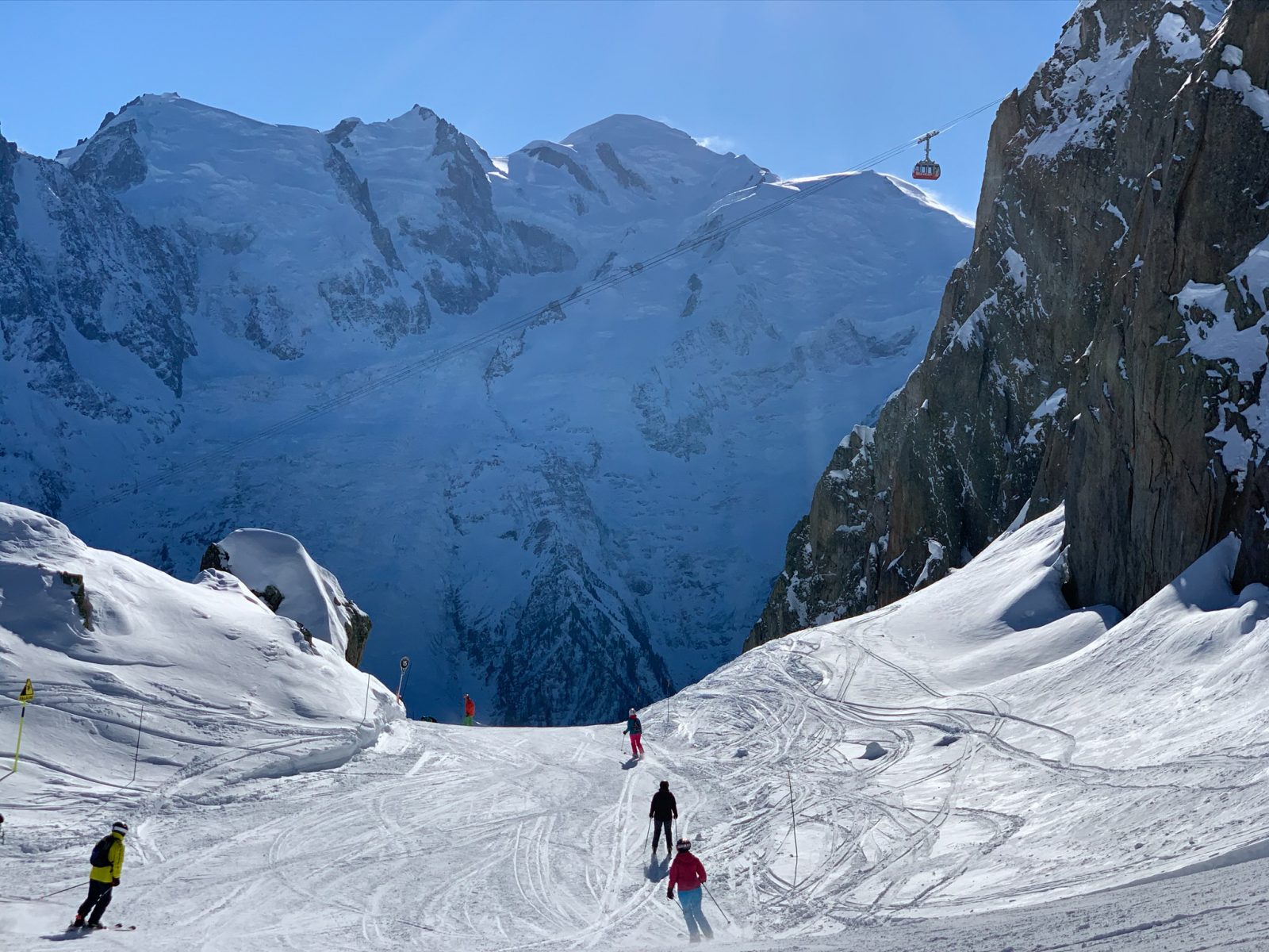 Le Brévent ski areaa. Photo: OT Vallée de Chamonix. Mont Blanc. Morgane Raylat. 