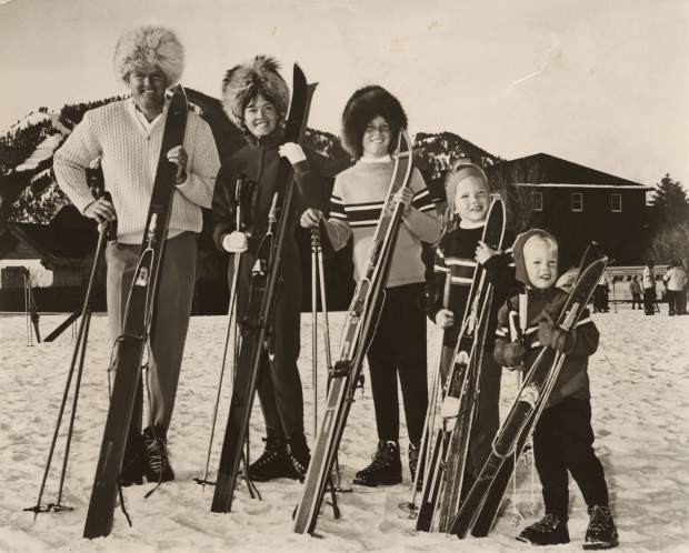 Warren Miller with his second wife and three kids. Ski Bum- The Warren Miller Story- A Review.