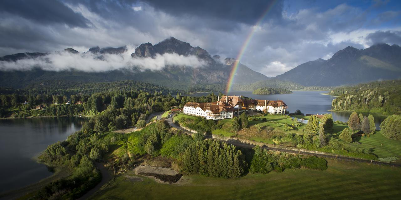 Hotel Llao Llao- exterior in summer. Cerro Catedral has opened: skiing for locals with masks and record snow levels. Book your stay at the Hotel Llao Llao here.