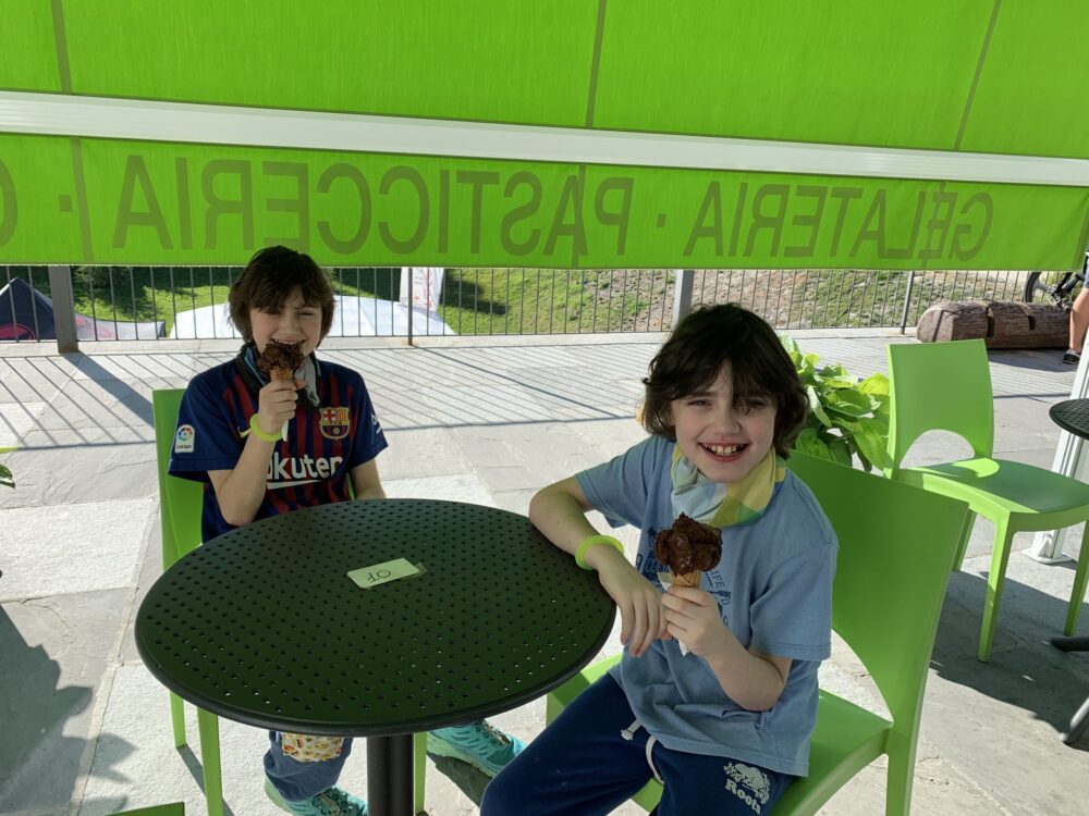 A nice 'gelato' to welcome us to Italy. The Drive to Our Summer Holiday on Covid-19 Times.