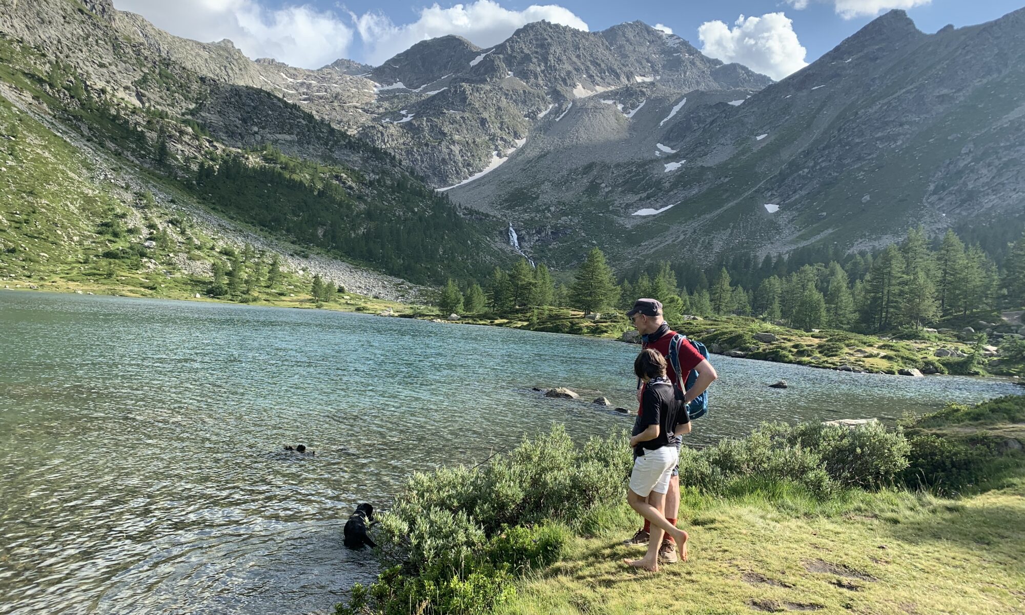 We finally arrived at Lago d'Arpy. Photo: The-Ski-Guru. Family trek to Lago d' Arpy, Morgex, AO.