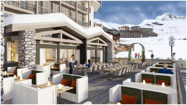 The Hôtel Marielle in Val Thorens- Exterior Terrace. Book your stay at the Hôtel Marielle here. How Val Thorens is ready for the 2020-21 ski season.