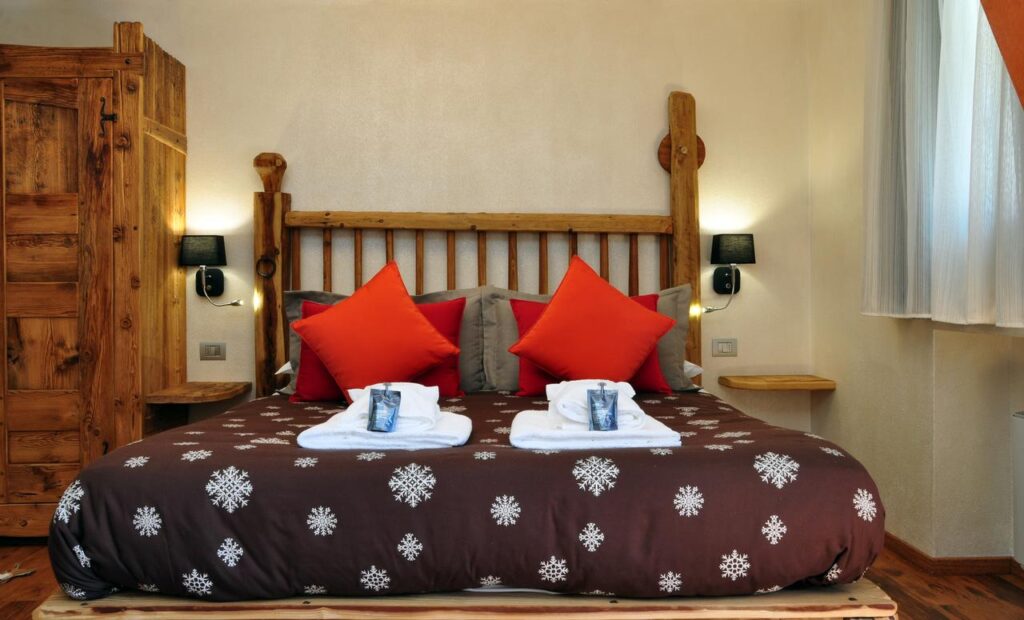 A double room at the Hotel Serendipity. All rooms are different, and all beautiful in their own right! Book your stay at the Hotel Serendipity here. How Italian Ski Resorts are preparing for the ski season.