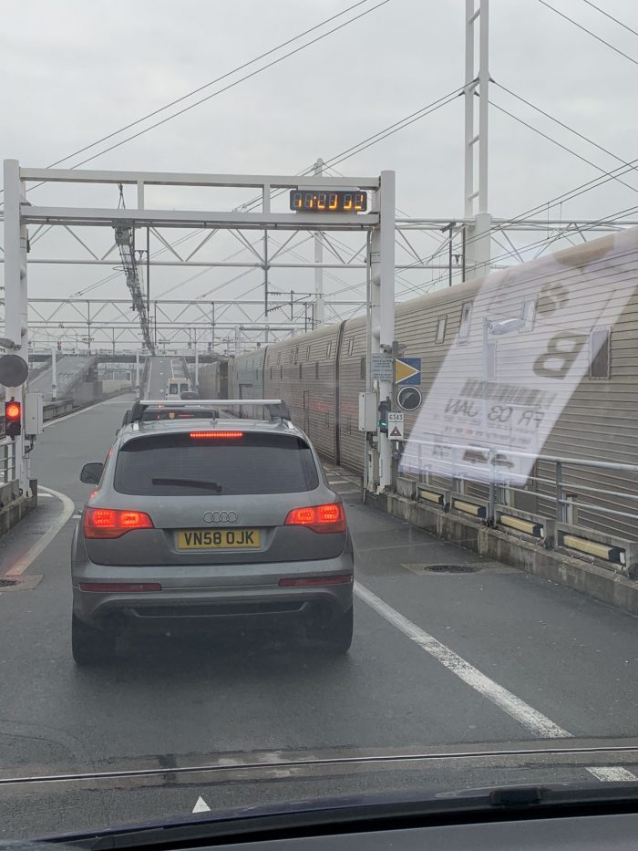 Back in the Eurotunnel. Our trip has ended. Our Winter Gate-away to the Mountains - no skiing included.