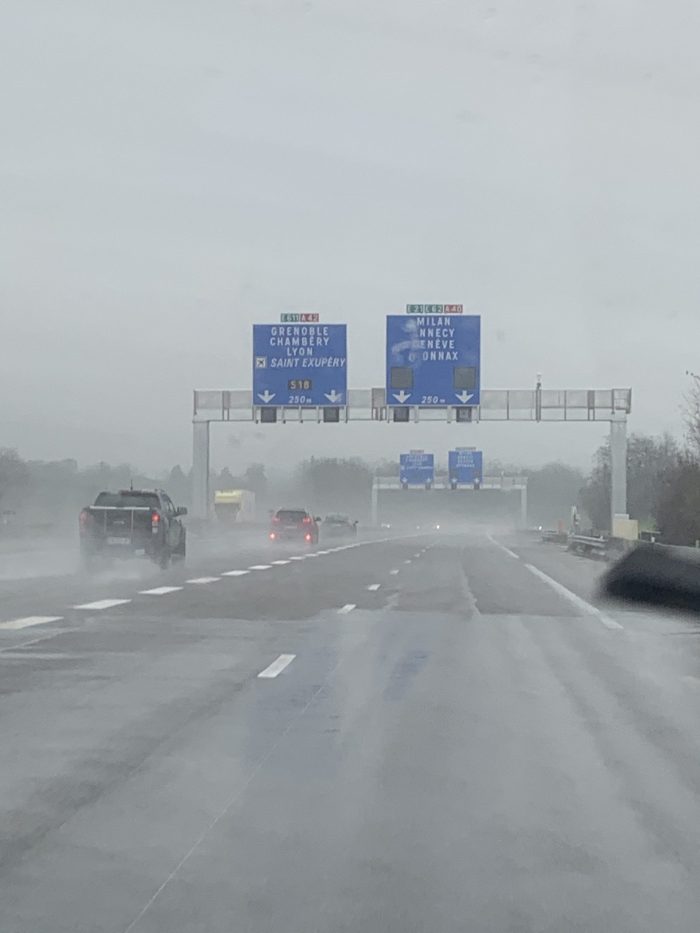 Foul weather and empty roads. Our Winter Gate-away to the Mountains - no skiing included.