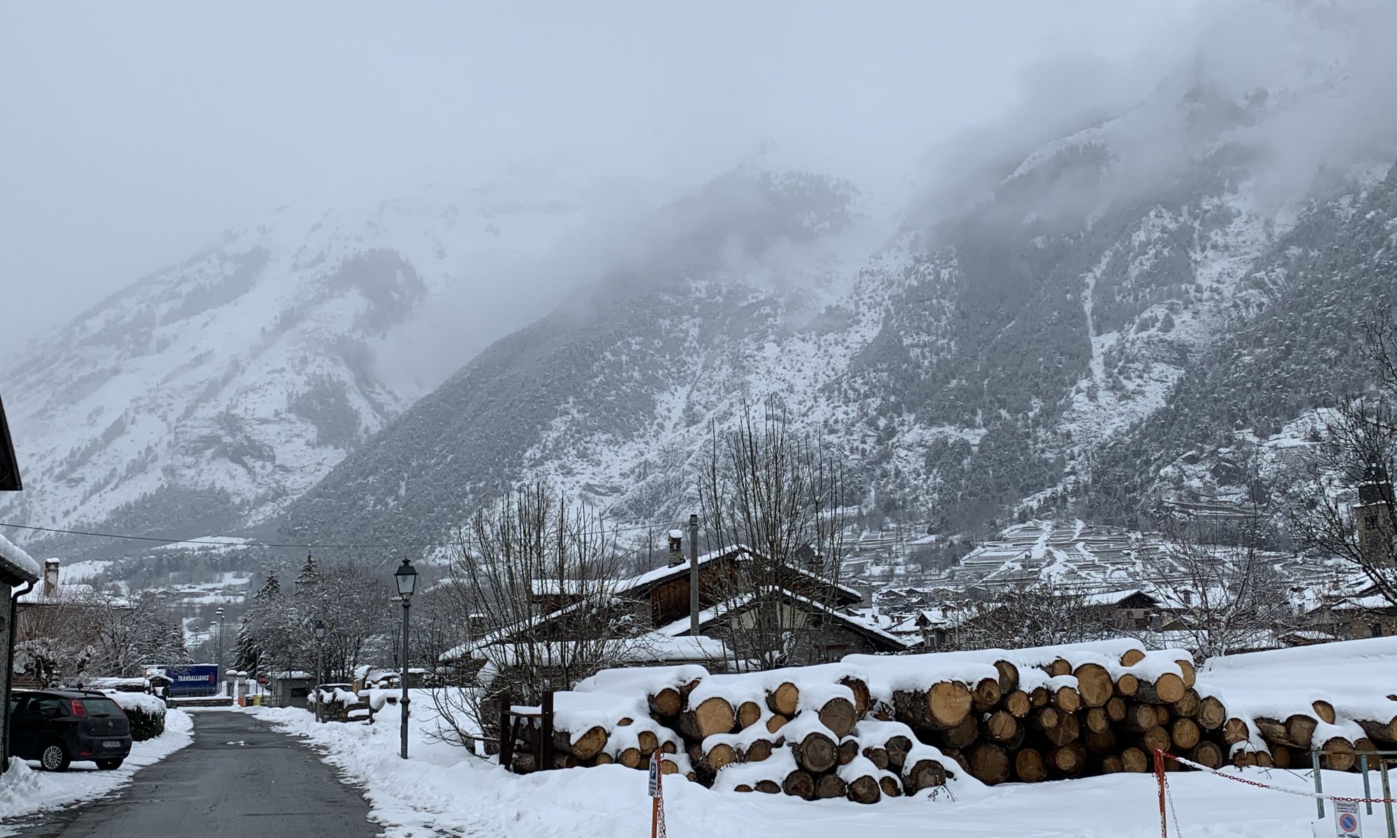 Lots of snow is great, but it can bring its trouble. Photo at Pautex, in the comune of Morgex in the Aosta Valley. Photo: The-Ski-Guru. The "White Season" in Europe and the Big Snowstorms