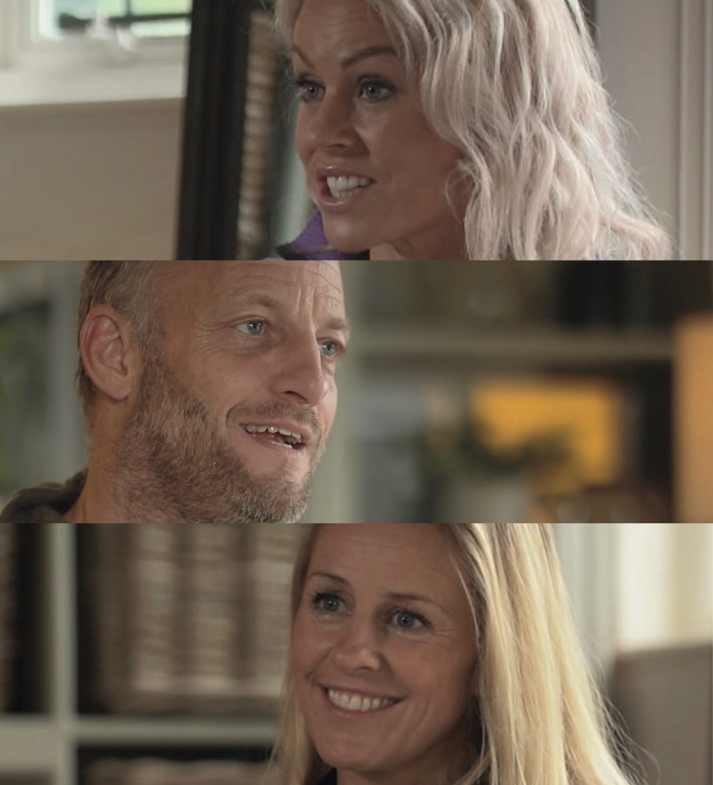 Chemmy, Martin and Rachael having a video-call. Photo: EcoSki. EcoSki- a new way to think about ski clothing.