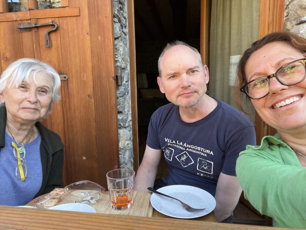 Having aperitivo time in the balcony was one of the normal things to do while in quarantine. Our trip to the mountains for our summer holidays.