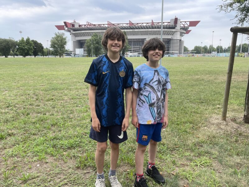 We went to eat with some friends that live across from San Siro, and the boys wanted to see the stadium again. Looks like it will be demolished to do a smaller stadium, which is a pity! This stadium hosts two teams: Inter Milan and AC Milan. Our trip to the mountains for our summer holidays.