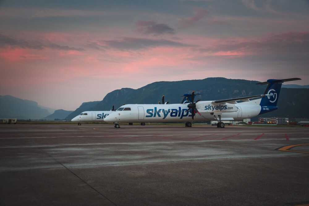 SkyAlps. Photo: Armin Pixner. Alta Badia Brand. New flight from London Gatwick to Bolzano airport with Sky Alps.