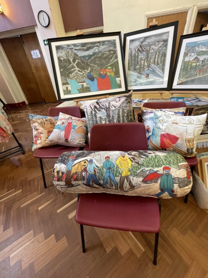 Cushions, paintings and homewares from The-Ski-Guru HOME. To see the shop go here.