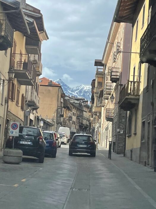 Going through Châtillon on our way to Cervinia. Photo: The-Ski-Guru. Our Half Term Ski Safari Trip to the Aosta Valley